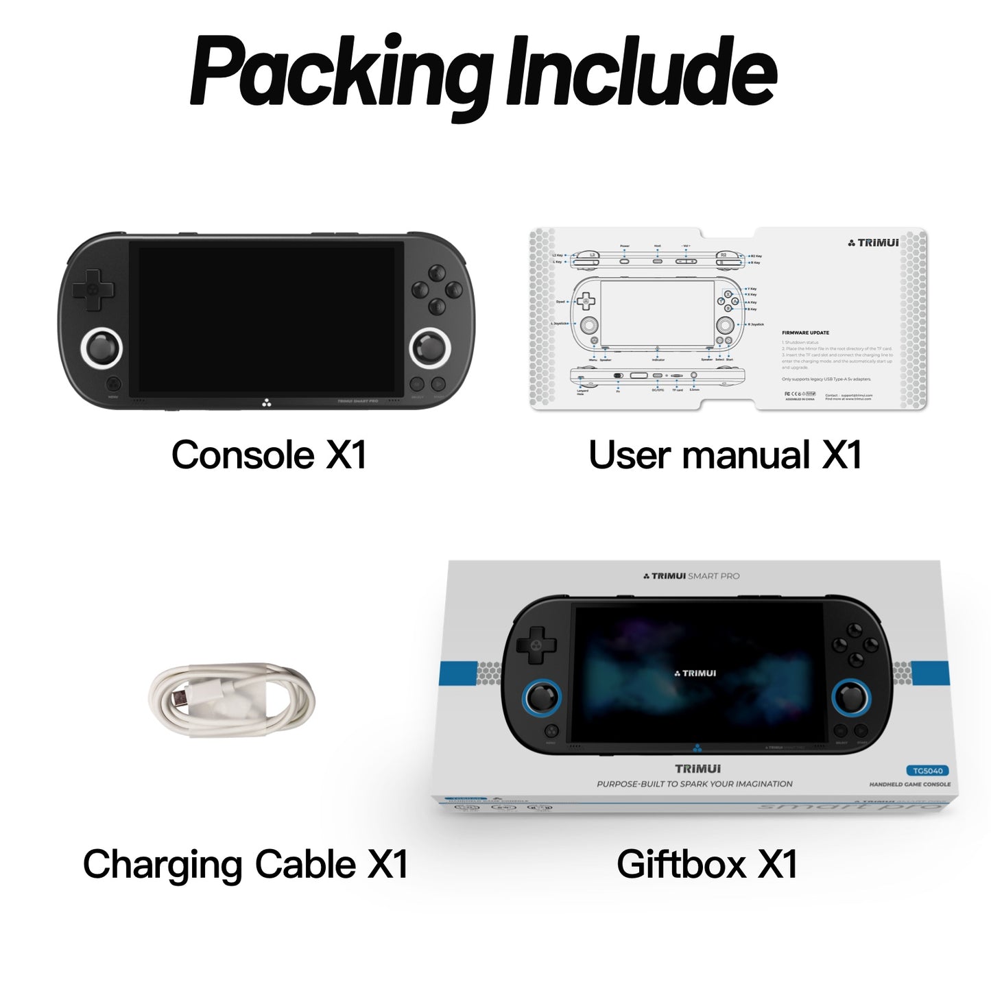 TRIMUI_SMART_PRO_Packing Include