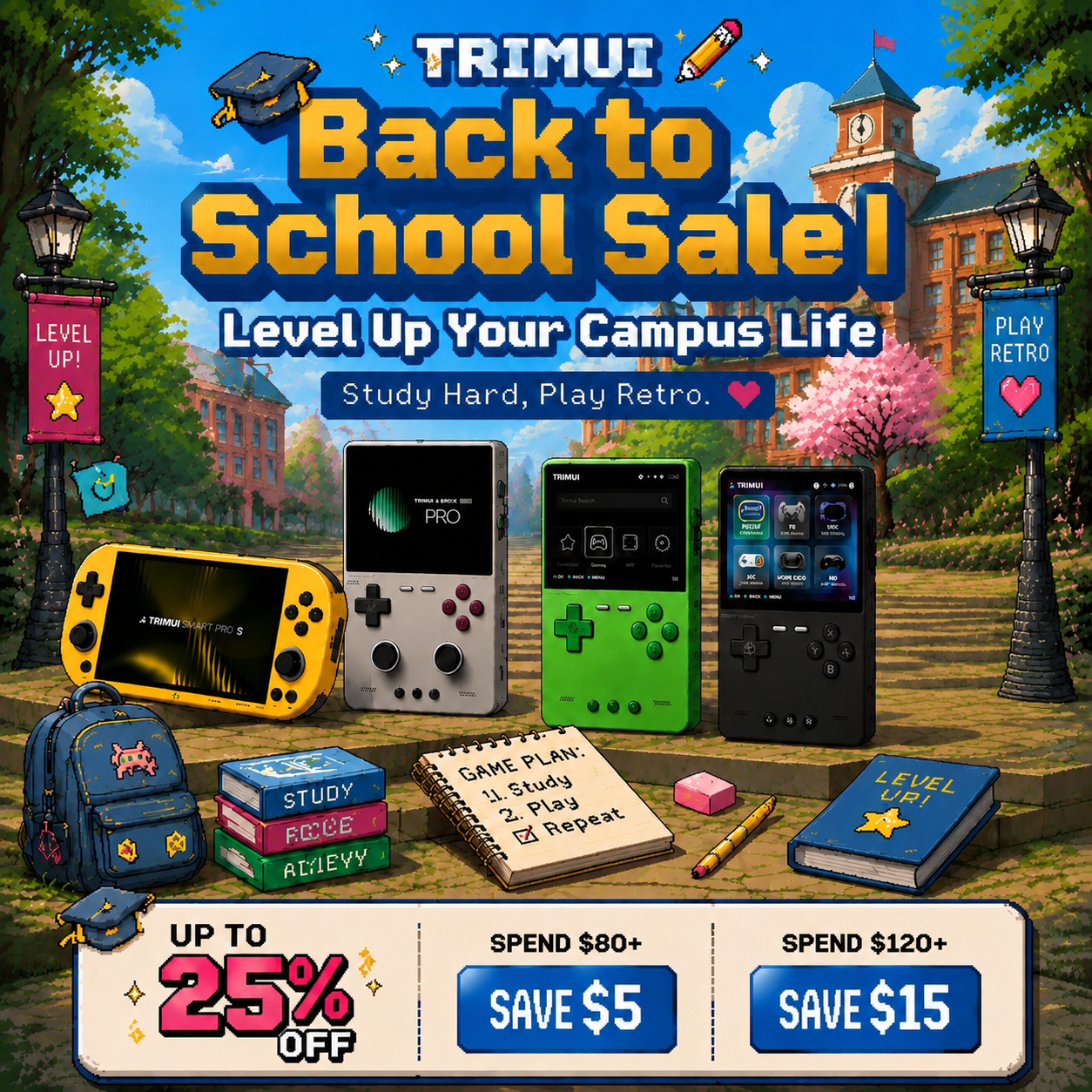 TRIMUI Back to school sale Up to 20%OFF