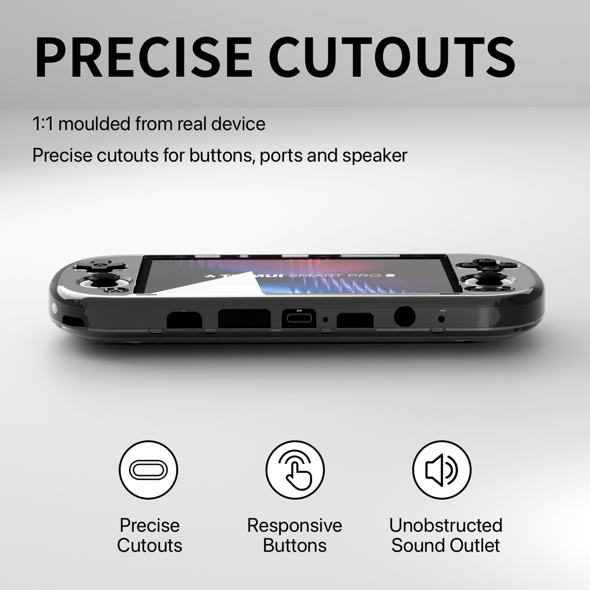 Transparent Protective Case for TRIMUI Smart Pro S Handheld Console