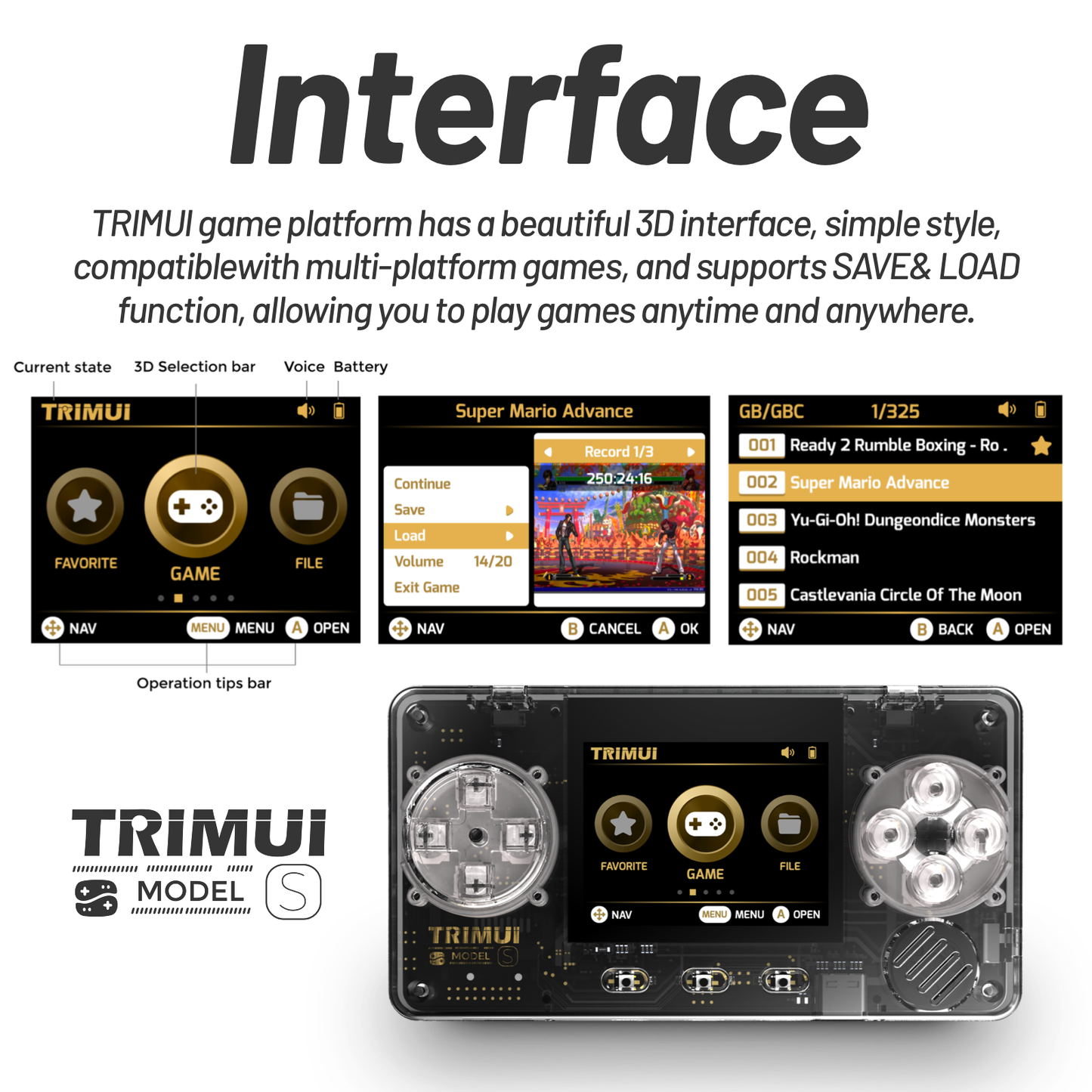 TRIMUI Model S Mini Handheld Game Console