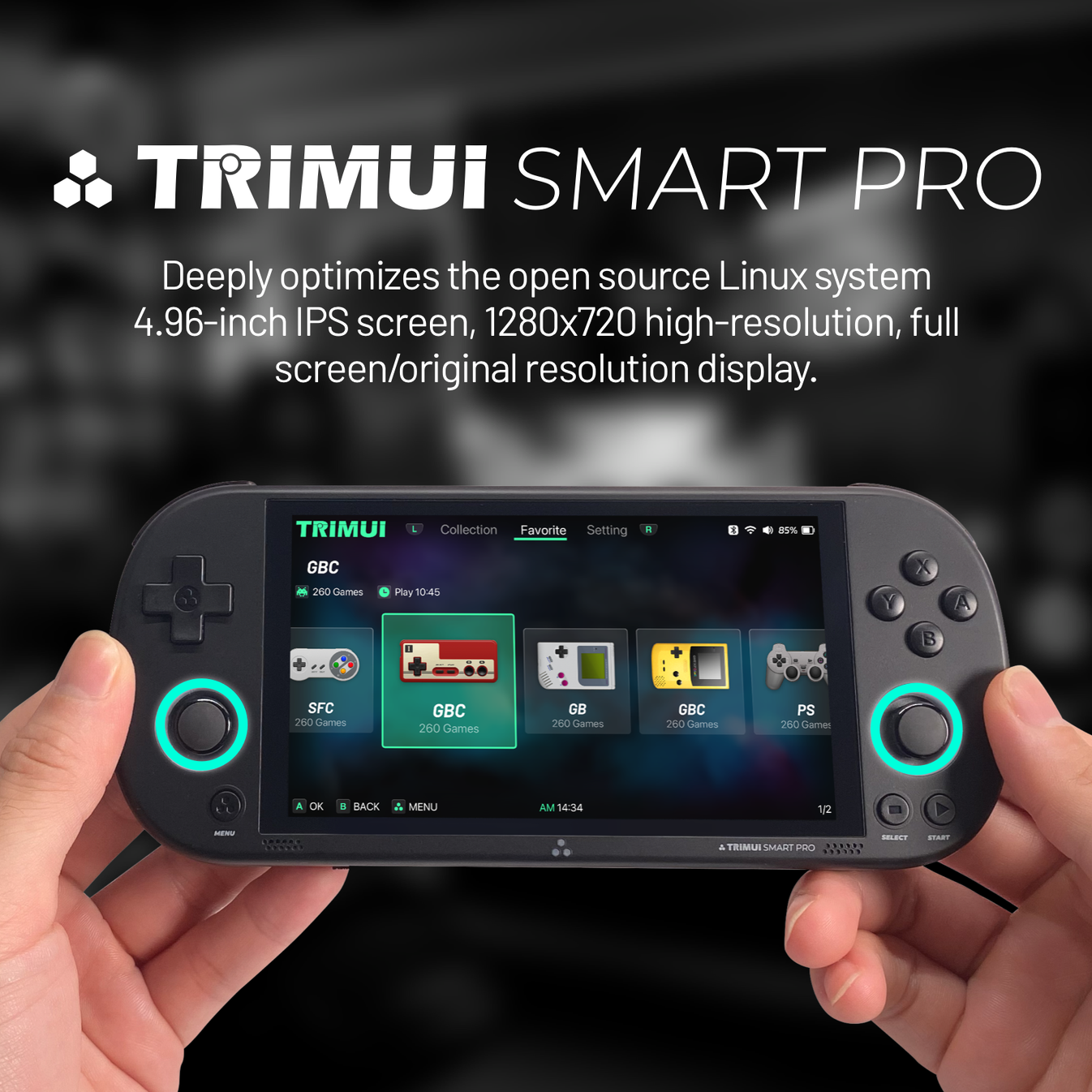 TRIMUI Smart Pro Handheld Game Console | 4.96