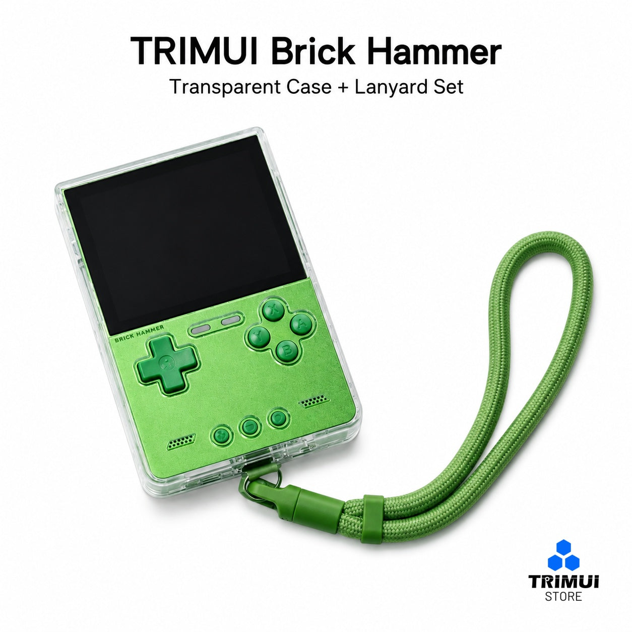 TRIMUI Brick Hammer Transparent Case + Lanyard Set